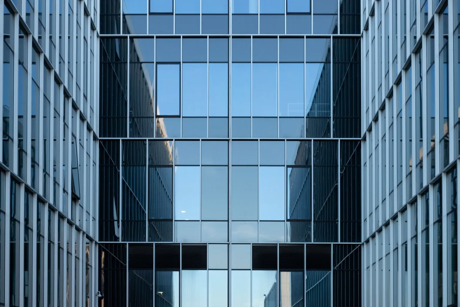 Exterior of a commercial office building