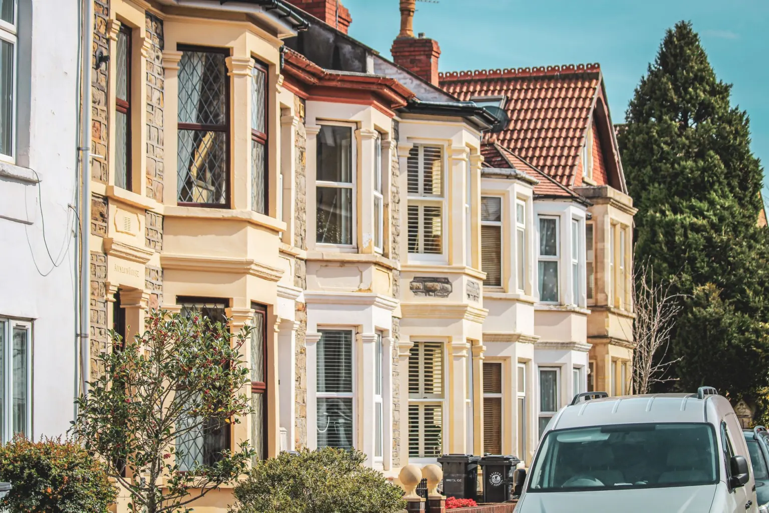 Terraced rental homes managed by landlords and letting agents